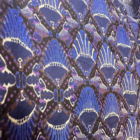 NWOT Kobi Halperin Blue Peacock Blouse size XS - Picture 5 of 5